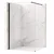 Stena za prhanje Rea Flexi Transparent/Black 100