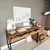 Hanah Home Radni sto Atlas 1600-59, 160x77,4x55 cm, Boje hrasta