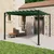 Gazebo s krovom s roletnom 3 x 3 x 2,14 m Zelena