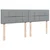 Vidaxl Box spring postelja z vzmetnico svetlo siva 200x200 cm blago