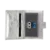 Double D Ženski card holder, Srebrne boje