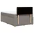 Vidaxl Box spring postelja z vzmetnico taupe 120x190 cm blago