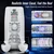 SuperLove Sucking, Thrusting & Vibrating Penis Pump Masturbator with LCD Display & Suction Base Black