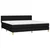 Vidaxl Box spring postelja z vzmetnico črn 200x200 cm blago
