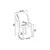 Hanah Home Set stolica Axle, 85x59x146 cm, 6 komada, Krem