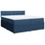 Vidaxl Box spring postelja z vzmetnico modra 200x200 cm blago
