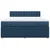 Vidaxl Box spring postelja z vzmetnico modra 180x200 cm blago