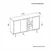 Hanah Home Konzola Viyana, 120x75x29,6 cm, Bela-hrast