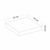 HANAH HOME Polica Gizli 23 Bright Black