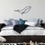 Wallity Zidna dekoracija Whale-M, 50x25cm, Crna