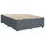 Vidaxl Box spring postelja z vzmetnico temno siva 140x200 cm žamet