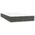 VIDAXL boxspring postelja z vzmetnico (100x200cm, žamet), temno siva