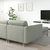 LANDSKRONA Sofa 5-sed, s lenjivcima/Gunnared svetlozelena/metal