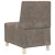 Modularna sofa bez naslona za ruke tamno siva 55 cm umjetna koža