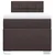 Vidaxl Box spring postelja z vzmetnico temno rjav 90x190 cm blago