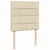 VIDAXL Box spring postelja z vzmetnico krem 90x200 cm blago