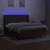 Vidaxl Box spring postelja z vzmetnico LED temno rjava 160x200cm blago