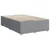 Vidaxl Boxspring postelja z vzmetnico svetlo siva 120x190 cm blago