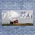 tulup.si Slika na platnu Mountain home landscape sneg 140x70 cm