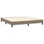 vidaXL Box spring postelja z vzmetnico taupe 160x200 cm blago