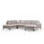 Atelier del Sofa Ugaona garnitura 90x90x200cm Bež