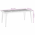 Vrtni stol s U-nogama 180x90x75 cm od masivnog drva bagrema