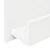 Polica za časopise Bijelo 43 x 11 x 102 cm Konstruirano drvo