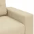 Vidaxl Dvosed kremne barve 180x77x82 cm blago