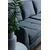 Atelier del Sofa Ugaona garnitura 83x90x300cm Tamnosiva