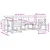 Set vanjskih sofa 6 kom. Prirodna i crna