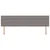 LED glava postelje Taupe blago