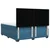 Vidaxl Box spring postelja z vzmetnico modra 180x200 cm žamet