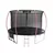 LEAN Sport Max 16ft trampolin črno-zelena