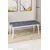 Hanah Home klupa Pera Bench, 105 cm, dimljeno / bela