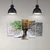 Wallity Slika drvo 4 godišnja doba u pet dijelova 110x60 cm