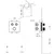 SMART SELECT concealed thermostatic shower mixer, box, 2 outlets, chrome - Chrome - Sapho - SMART SELECT - 72 - Medeninasti - Termostat - Kvadratni - Tlak - 156 - 156 - 14