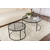Hanah Home Klub sto-set Aurum, 60x60x39, 80x80x43cm, 2 komada, Crni