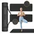 REBEL ACTIVE Strunjača (prostirka) za jogu, pilates i fitnes, 183x61 cm, debljina 1 cm, materijal TPE, crna boja, model RBA-3158-BK