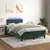 Vidaxl Box spring postelja z vzmetnico LED tem. zelena 120x200cm žamet