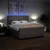 Vidaxl Box spring postelja z vzmetnico taupe 200x200 cm blago