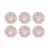 Hermia Set dezertnih tanjira, 6 komada, Crveni