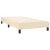 Vidaxl Box spring postelja z vzmetnico krem 80x200 cm blago