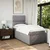 Vidaxl Box spring postelja z vzmetnico taupe 80x200 cm blago