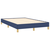 vidaXL Box spring postelja z vzmetnico modra 120x190 cm blago