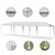 Paviljon za zabave 9x3m bez stranica Beli