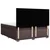 Vidaxl Box spring postelja z vzmetnico temno rjava 180x200 cm blago