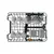 Whirlpool Mašina za pranje sudova WH6FB10BS7A0X, Srebrna boja