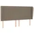 Vidaxl Box spring postelja z vzmetnico taupe 200x200 cm blago