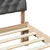 Okvir kreveta smeđe i tamnosivo 140 x 190 cm Masivna borovina