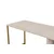 Hanah Home Dupli stilski radni sto Travertine, 240 cm, Boja zlata